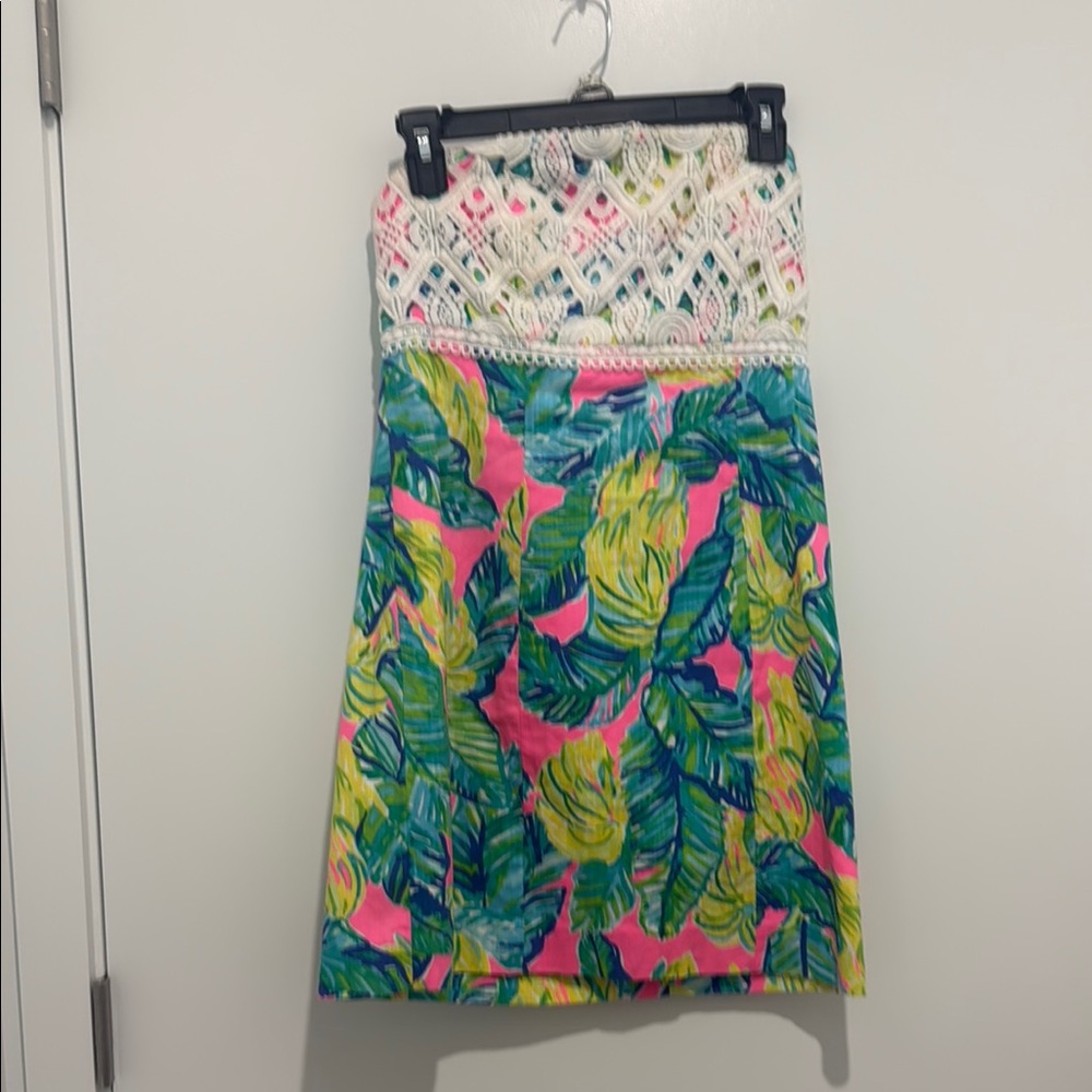 Lilly Pulitzer strapless dress size 4